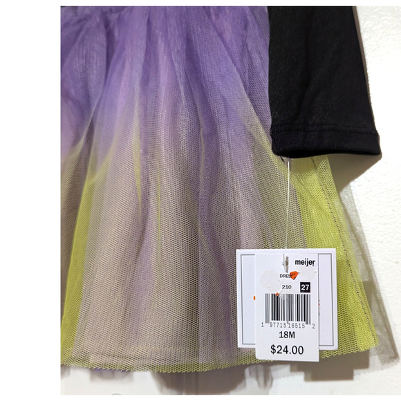 Joyful Moments Baby Girl 18M Halloween Tutu Dress with Matching Headband Set - Picture 3 of 7